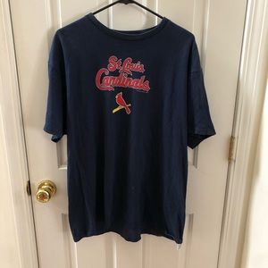 St Louis Cardinals Mens Navy T-Shirt Size XL